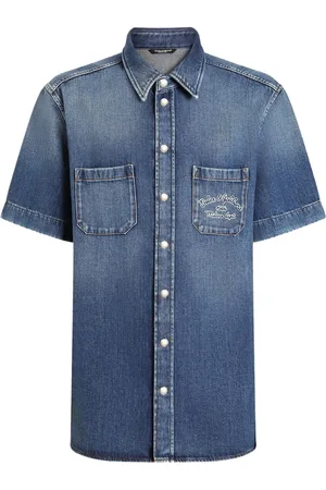 Dolce & Gabbana Short-sleeved denim shirt