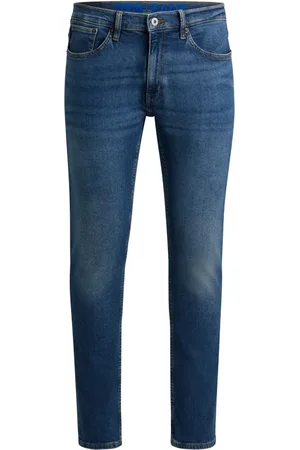HUGO BOSS Stonewashed slim-cut jeans