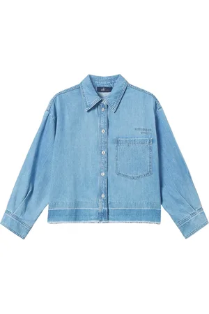 Twin-Set Stud-embellished denim shirt