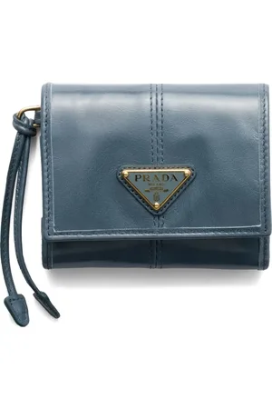 Prada Enamel-triangle logo wallet