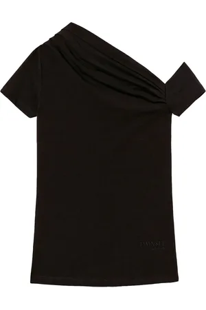 Twin-Set Draped-detail T-shirt
