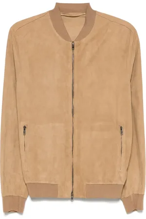 SALVATORE SANTORO Suede bomber jacket