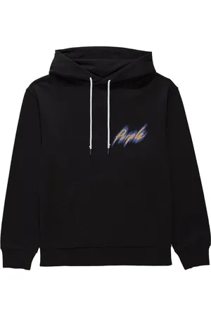 Purple Brand Logo-print cotton hoodie
