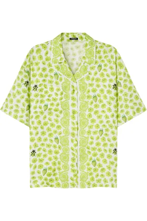 VERSACE Strawberry Garden silk shirt