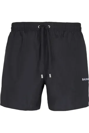 Balmain Logo-embroidered swim shorts