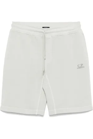 C.P. Company Logo-embroidered track shorts