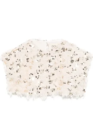 DOUUOD KIDS Sequin-embellished top