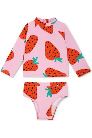 Stella McCartney Strawberry Print Long Sleeve bikini set