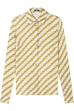 VERSACE Chain Stripes-print shirt