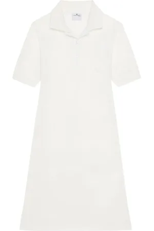 Courrèges Piqu??-cotton polo dress
