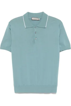 CANALI Fine-knit polo shirt