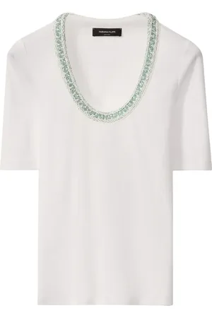 Fabiana Filippi Embroidered-neck top