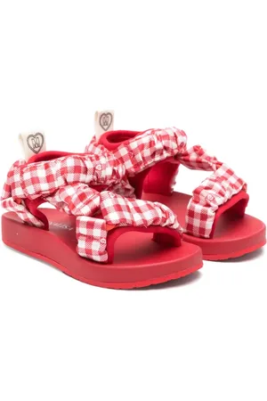 MONNALISA Gingham-check sandals