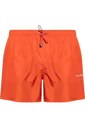 Balmain Logo-embroidered swim shorts