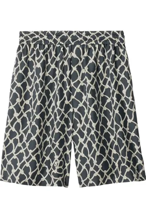 Burberry Knot-print silk shorts