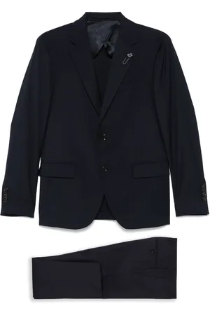 LARDINI Brooch-detail suit