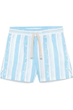 Dolce & Gabbana Stripe-print poplin shorts
