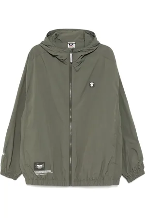 A Bathing Ape Logo hooded jacket