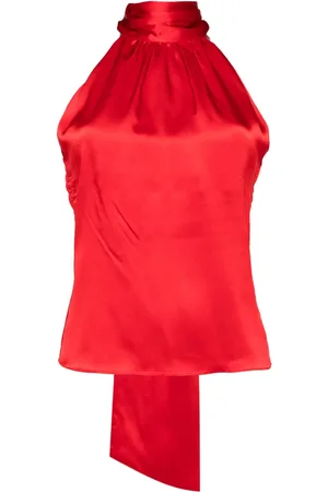 Alejandra Alonso Rojas Lace-up detailing top