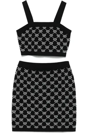 Twin-Set Logo-jacquard skirt set (set of two)