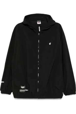 A Bathing Ape Logo hooded jacket