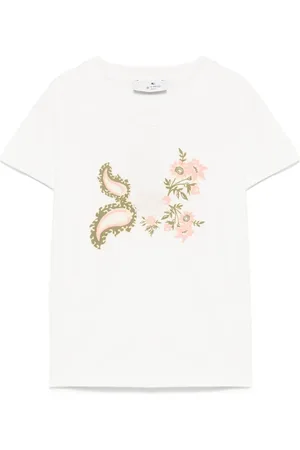 Etro Floral-embroidered T-shirt