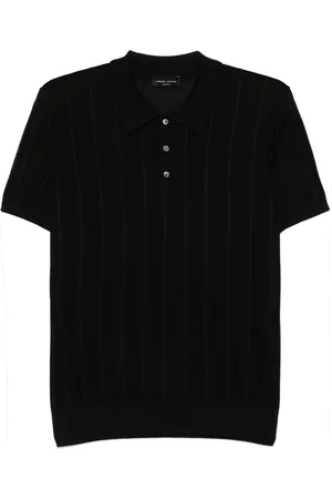 Roberto Collina Openwork-knit polo shirt