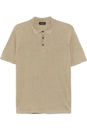 Roberto Collina Linen polo shirt