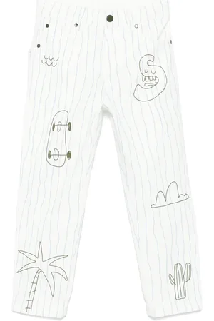 Stella McCartney Skaterboard-print jeans
