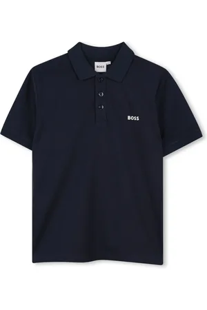 HUGO BOSS Logo-print cotton polo shirt