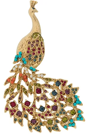 Susan Caplan Peacock brooch
