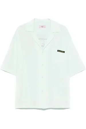 MARTINE ROSE Logo-patch shirt