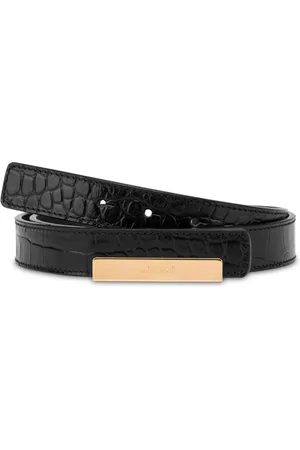 Moschino Crocodile-effect belt