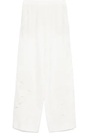 Dorothee Schumacher Floral-embroidered trousers