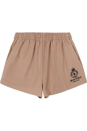 Sporty & Rich Logo-embroidered shorts