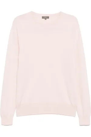 N.PEAL Oxford round neck jumper