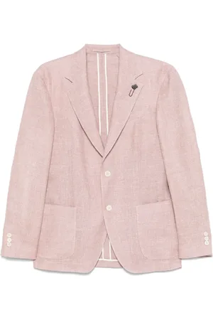 LARDINI Brooch-detail blazer