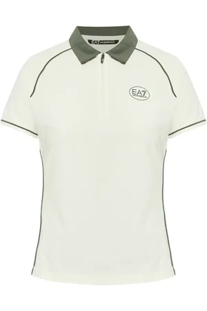 EA7 Logo-print polo top