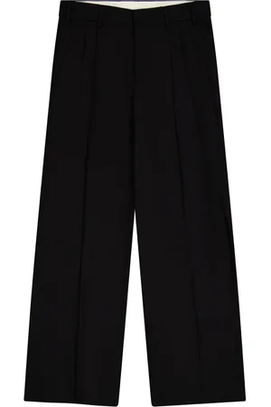 LANEUS Virgin wool wide-leg trousers