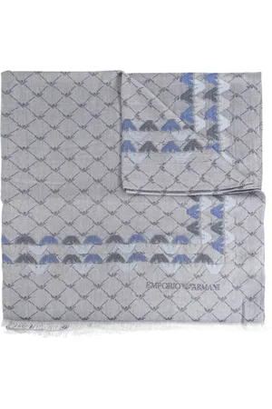 Emporio Armani Monogram-pattern scarf