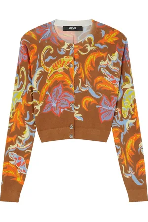 VERSACE Exotic Barocco cropped cardigan