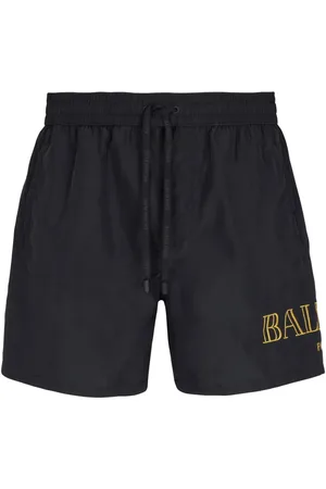 Balmain Logo-embroidered swim shorts
