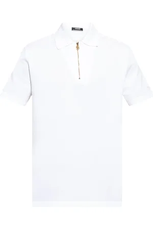 VERSACE Medusa zip-up polo shirt