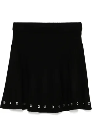 DKNY Gromet-detailing skirt