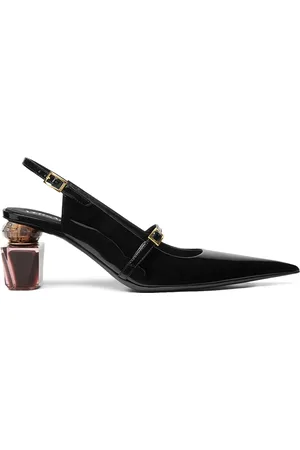 VERSACE 70mm Bright Crystal slingback pumps