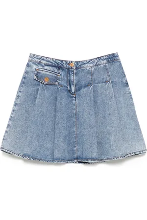 VERSACE Cotton denim skirt