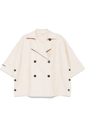 PESERICO SIGN Bead-detail trench coat