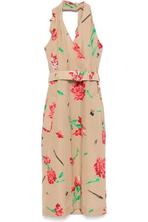 Moschino Belted midi dress