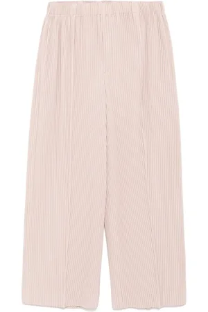 Issey Miyake Pleated cropped trousers