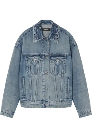VERSACE Barocco denim trucker jacket